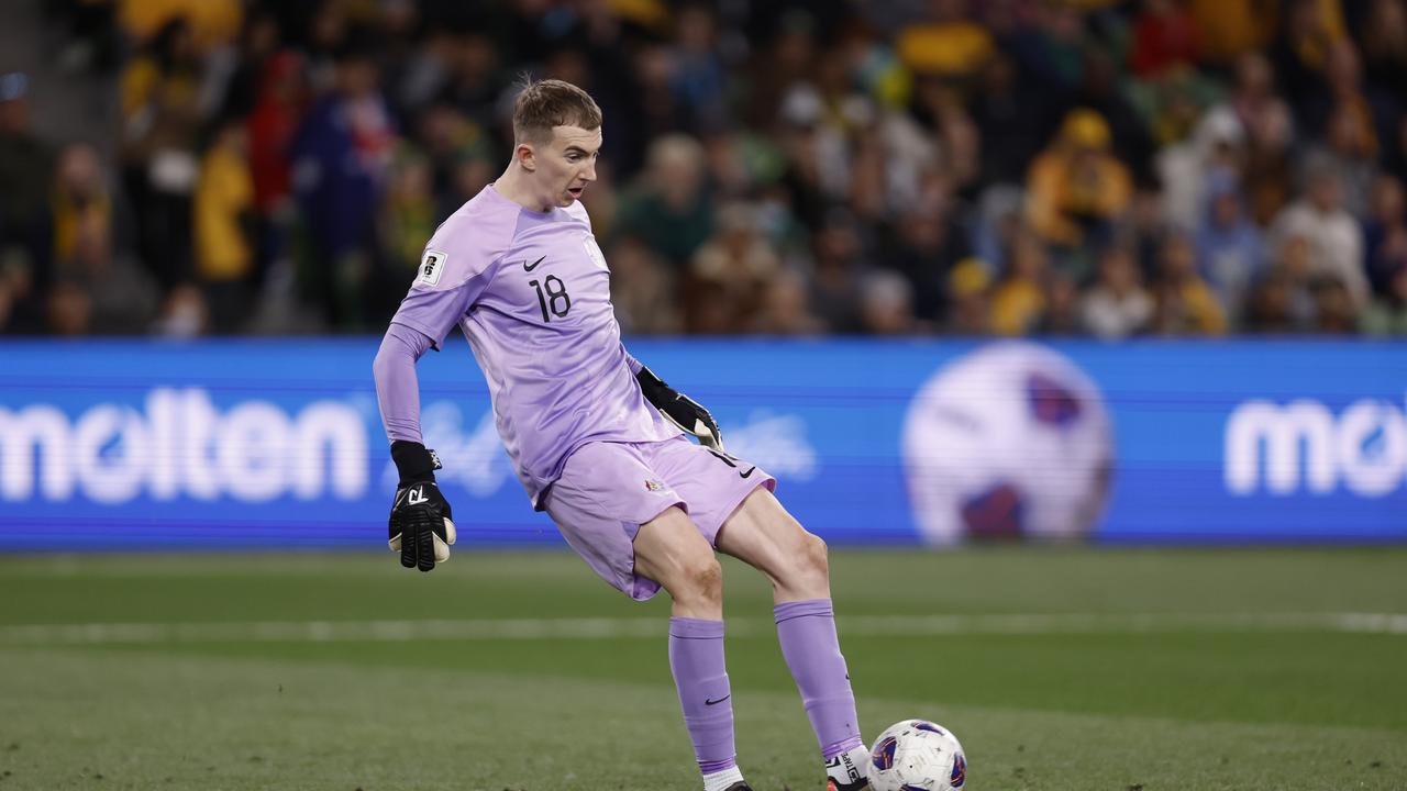 Socceroos goalkeeper Joe Gauci’s move from Adelaide United to Aston reported earnt the Reds $A2.5 million in transfer fees plus add-ons. Picture: Darrian Traynor/Getty Images