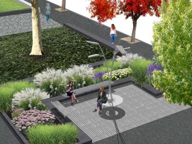 An artist’s impression of the expanded Lincoln Square park.<br/>