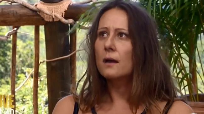 Jackie Gillies weeps after her elimination.