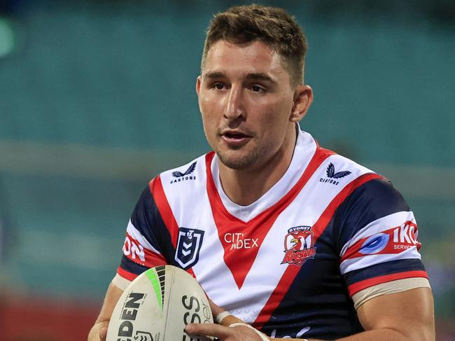 SYDNEY, AUSTRALIA - MARCH 18: Victor Radley of the Roosters warms up ahead of the round two NRL match between the Sydney Roosters and the Manly Sea Eagles at Sydney Cricket Ground, on March 18, 2022, in Sydney, Australia. (Photo by Mark Evans/Getty Images)