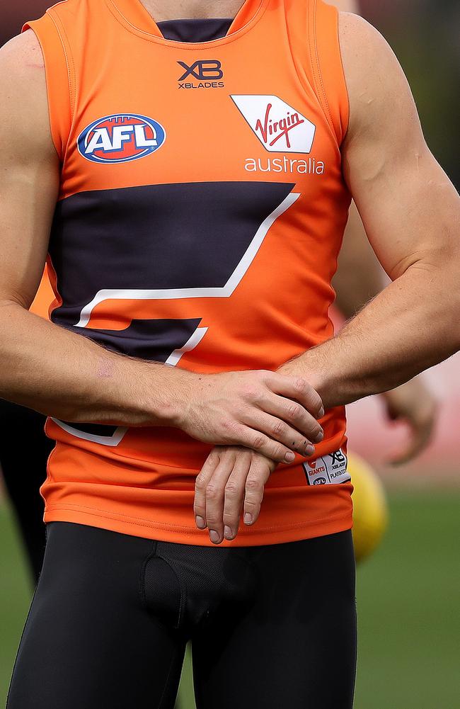 Six GWS Giants players were suspended and a further seven issued fines as a result of an AFL investigation into their end of season function. Picture: Phil Hillyard