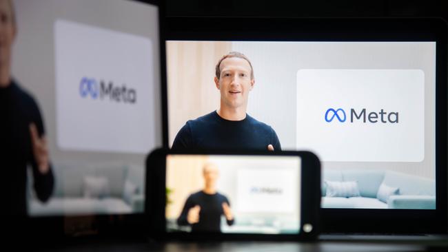 Facebook founder Mark Zuckerberg was ridiculed for changing the company’s name to Meta Platforms, but many are taking the ‘metaverse’ seriously. Picture: Bloomberg