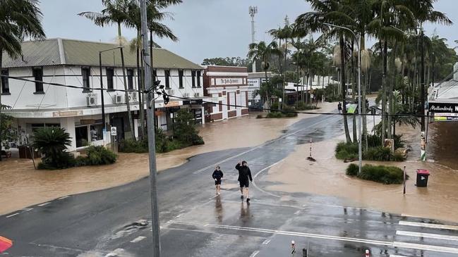 Mullumbimby inundated by floods. Picture: supplied