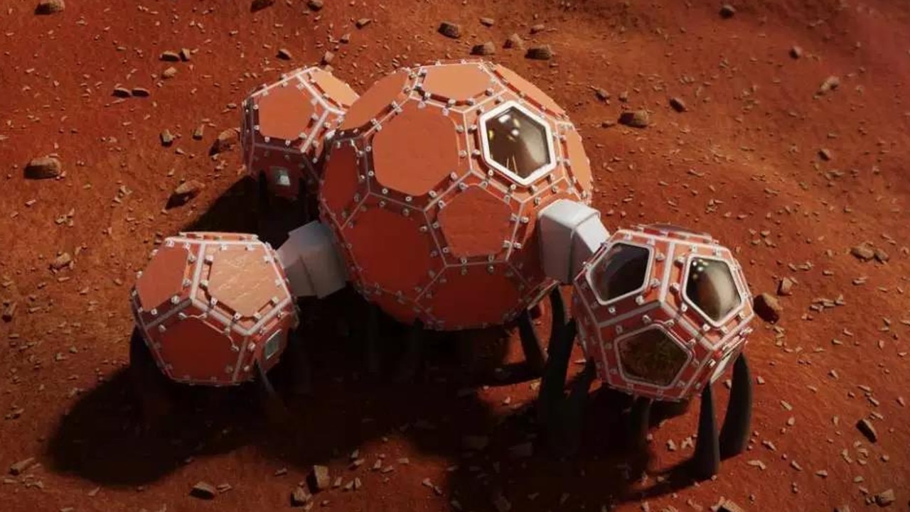 Third place went to Connecticut group Mars Incubator with this funky design Credit: NASA