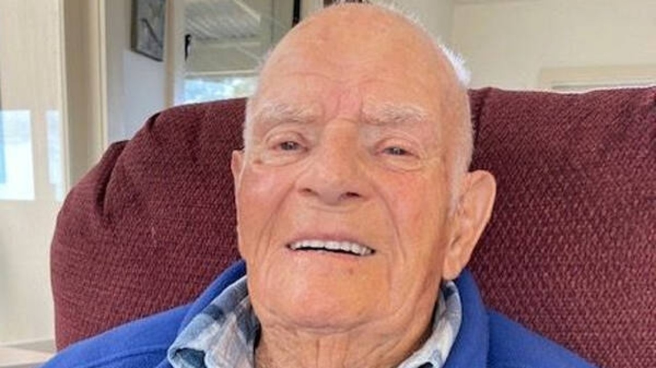 At 110, Frank Mawer is the oldest man in Australia. Picture: Supplied.