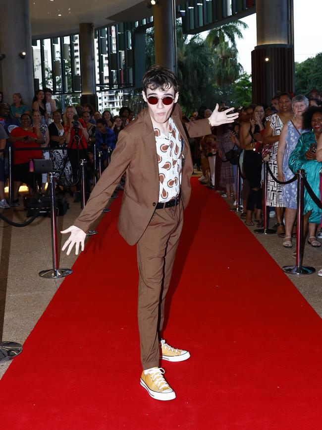 Oliver Wynyard arrives at the Trinity Bay High School formal evening, held at the Cairns Convention Centre. Picture: Brendan Radke