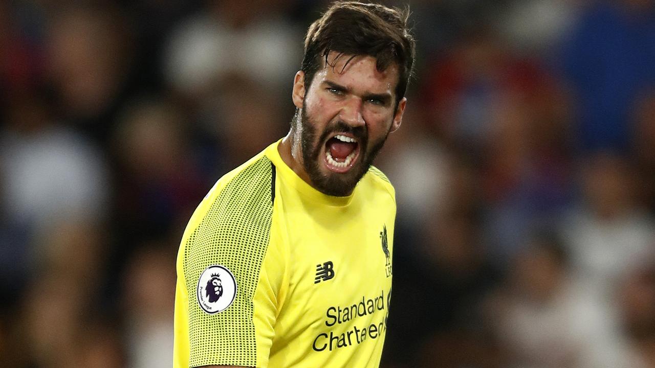 Alisson has played down any talk of nerves at Liverpool.