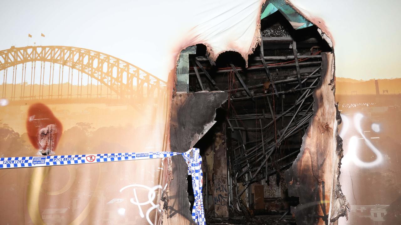 The fallout from the fire at Balmain Leagues Club on Saturday. Picture: Damian Shaw
