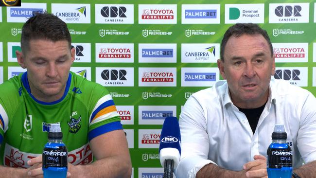 Jarrod Croker and Ricky Stuart.