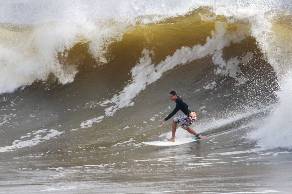 Alexandra Headland gets good lefts and rights for longboarders and shortbaorders alike. Picture: Nicholas Falconer