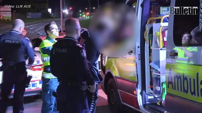 Two-car crash at Burleigh Heads on Gold Coast