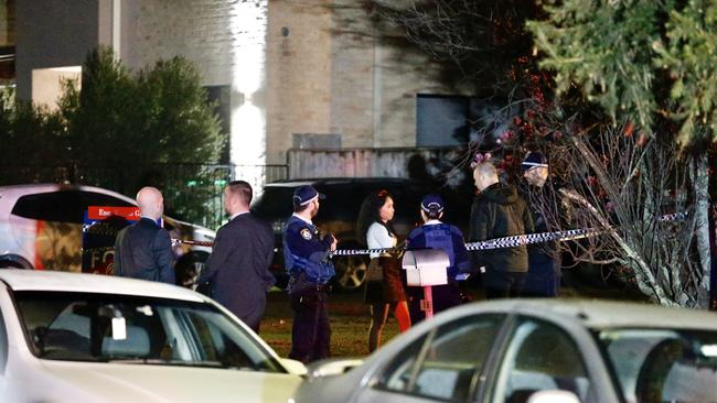 A crime scene has been established after three males were injured at a house party in Northmead. Police have been told a group of uninvited guests attended the party and an altercation occurred. Picture: Steve Tyson