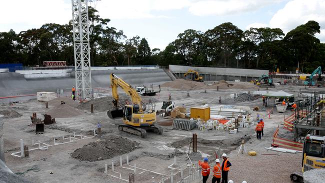 The Northern Beaches Hospital site in Frenchs Forest. Picture: Annika Enderborg.