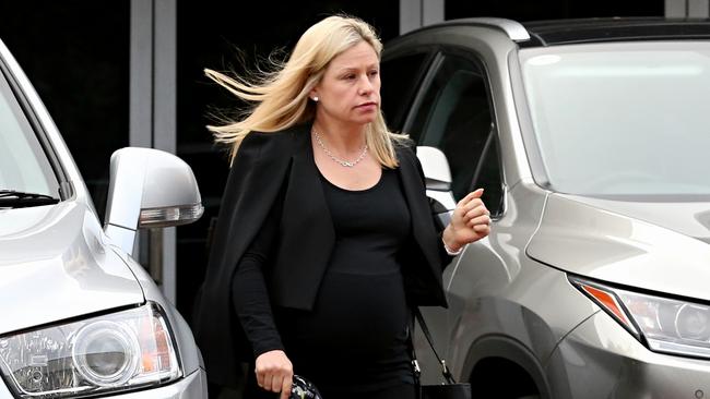 Collingwood Board member Alisa Camplin arrives at the Holden Centre. Picture: Tim Carrafa