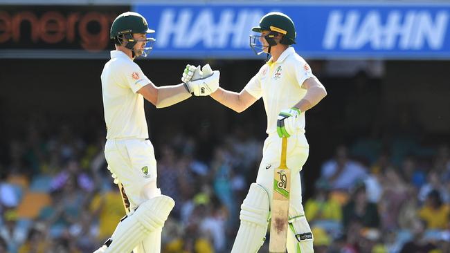 Head and Labuschagne’s partnership at the Gabba was the highest since Cape Town. Picture: AAP