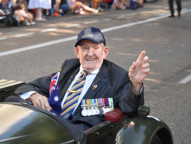 Anzac Day 2025. Strand parade in Townsville. Dutchy Heaslip. Picture: Evan Morgan