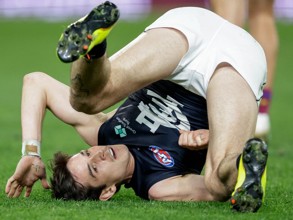 The Blues are crashing to earth after a positive start to the season. Picture: AFL Photos/Getty Images