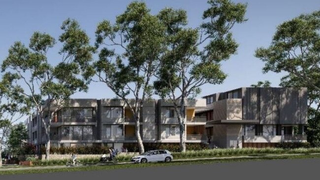 An artist’s render of the proposed Bomaderry “build to rent'” apartments.