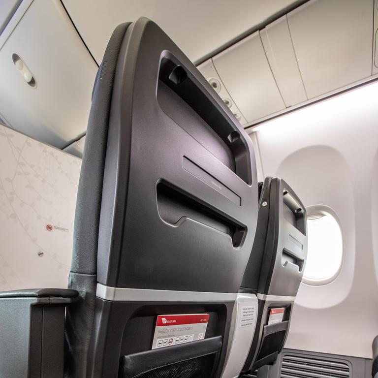 The brackets hold everything from phones to iPads. Picture: Virgin Australia
