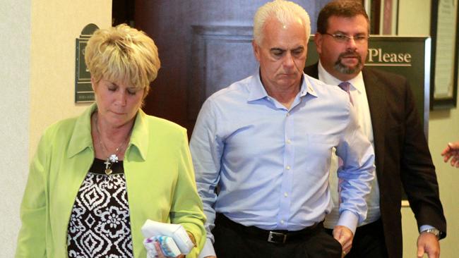 Cindy and George Anthony. Picture: AP Photo/Joe Burbank, Pool.