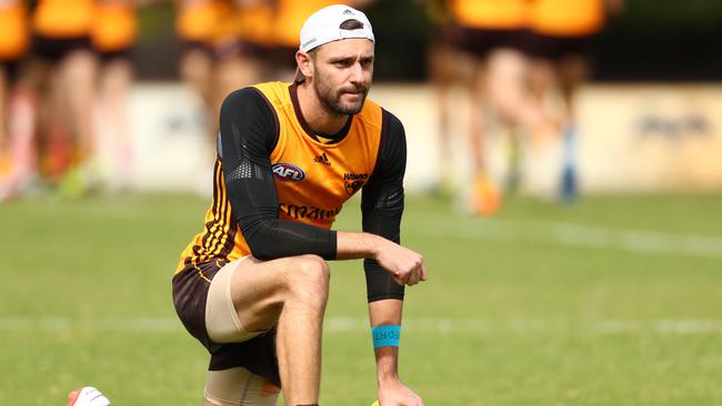 The Hawks are hopeful Jack Gunston will be able to ramp up his training load soon. Picture: Getty Images