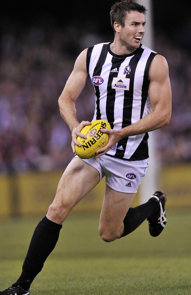 Former Collingwood star Darren Jolly in his playing days.