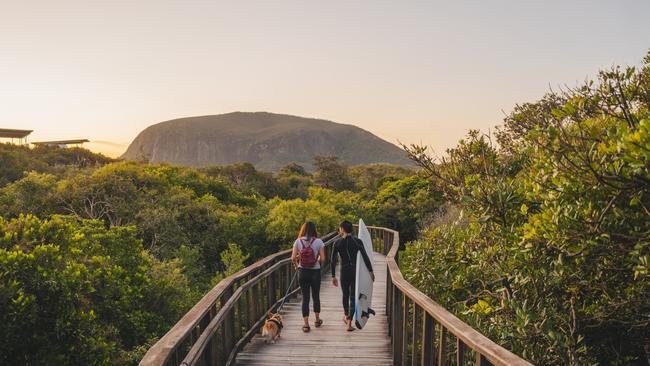 Mt Coolum provides an insta-worthy backdrop and is also a great walking track. Picture: Tourism Qld