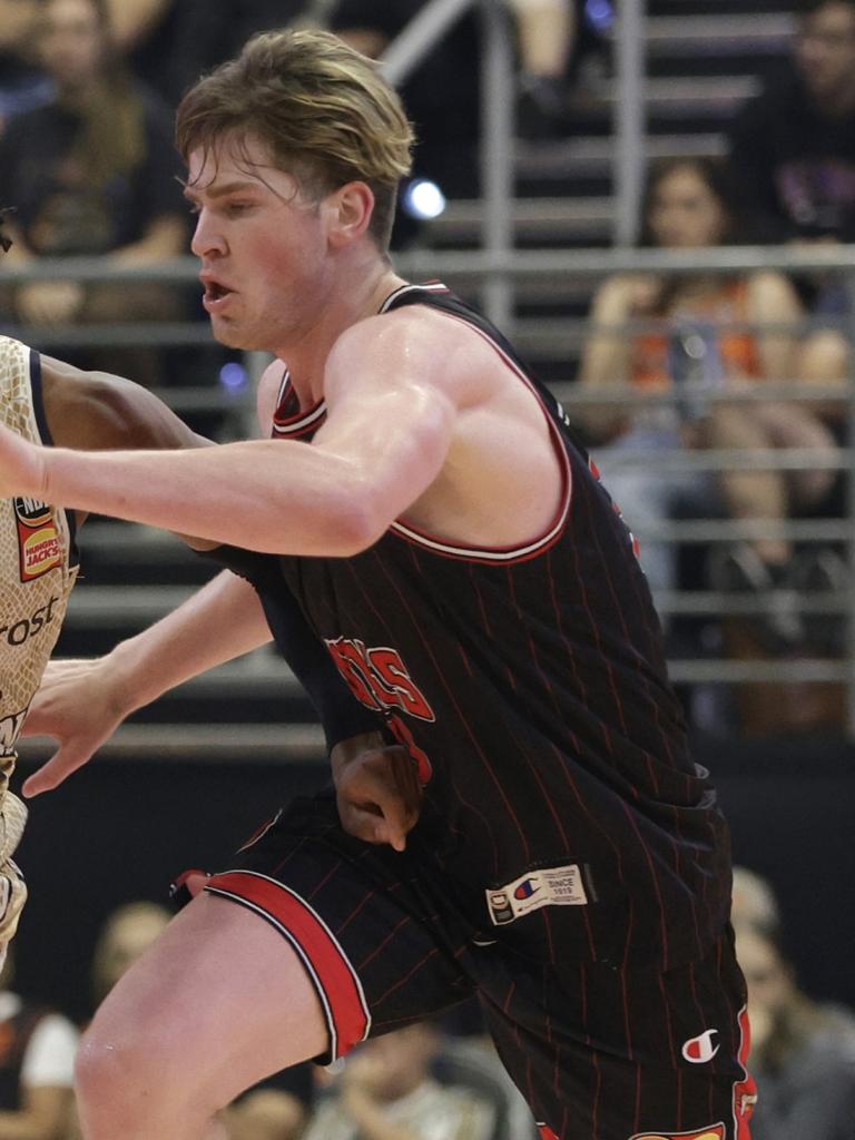 Lachlan Olbrich of the Hawks. (Photo by Russell Freeman/Getty Images for NBL)