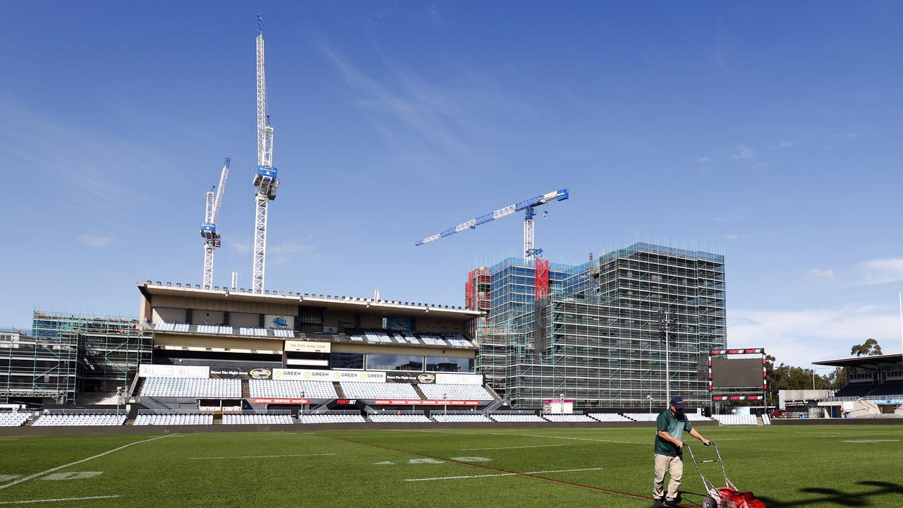 Cronulla’s leagues club is becoming a multimillion dollar white elephant, with no indication of when it will reopen, despite a 12 month delay. Picture: Richard Dobson