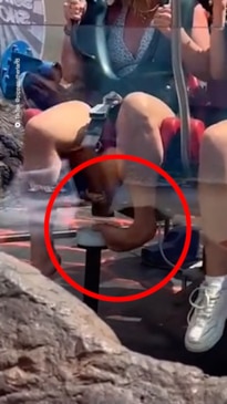 Woman's foot bends half after being caught in Gold Coast ride