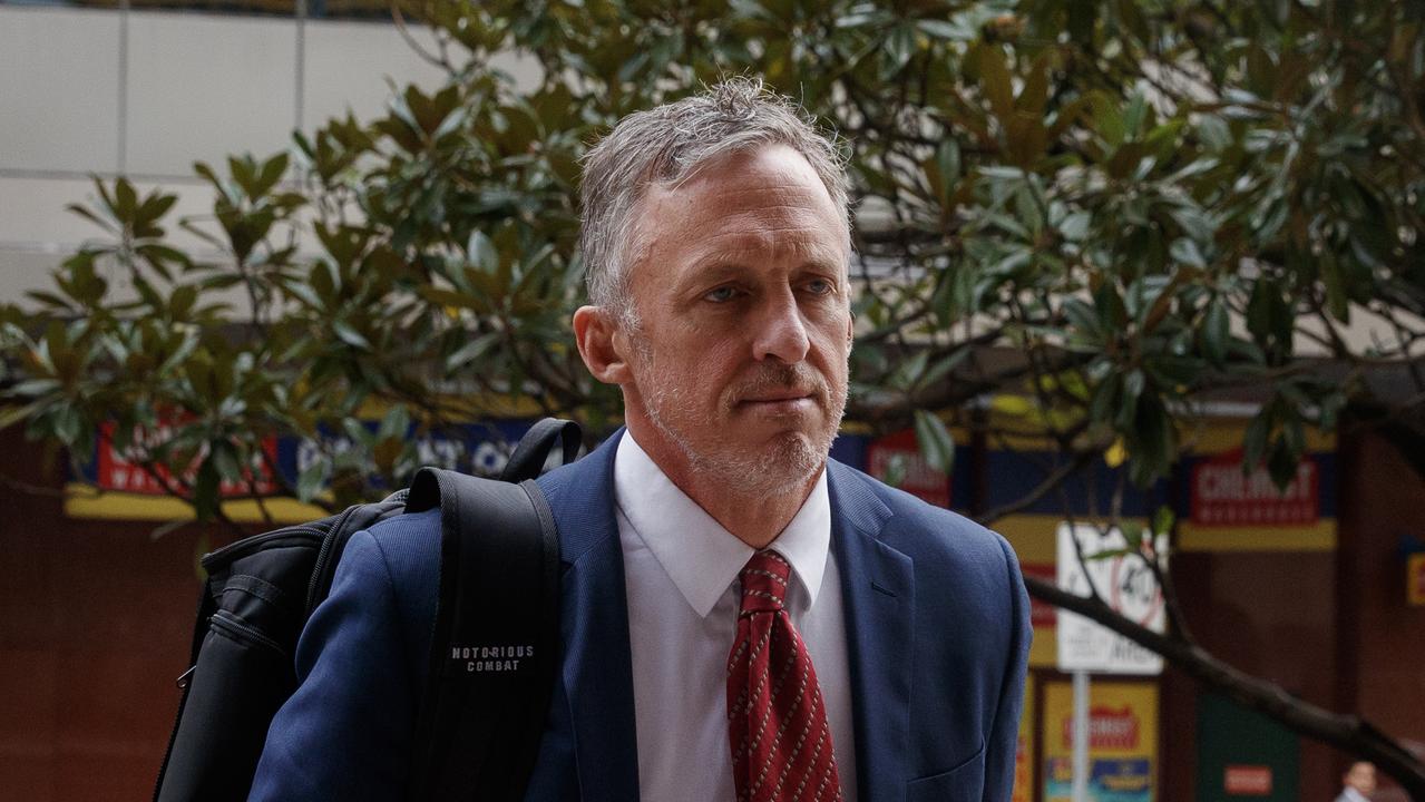 Titus Day is standing trial in the NSW District Court having pleaded not guilty to embezzlement. Picture: NewsWire/Nikki Short.