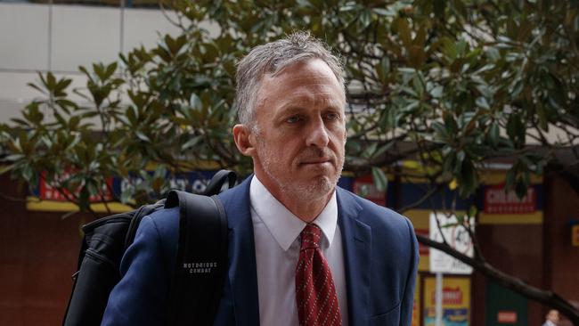 Titus Day is standing trial in the NSW District Court having pleaded not guilty to embezzlement. Picture: NewsWire/Nikki Short.