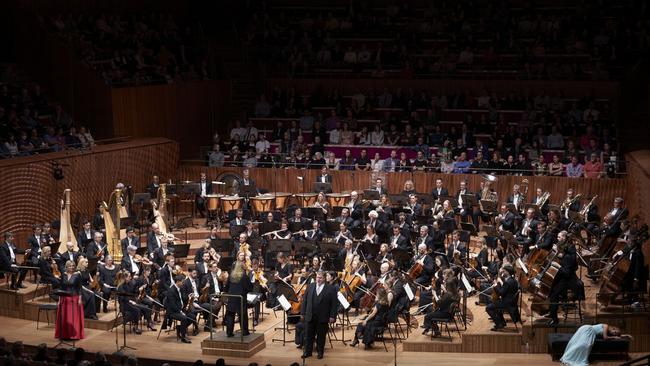 Simone Young conducting Sydney Symphony Orchestra in a performance of Richard Wagner's Die Walkure. Picture: Jay Patel