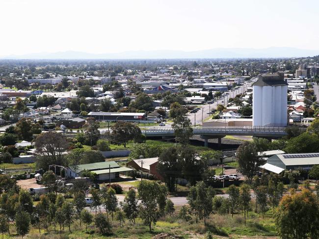 The north-west NSW country town of Gunnedah, where the community is ‘divided’ on the Voice. Picture: Peter Lorimer