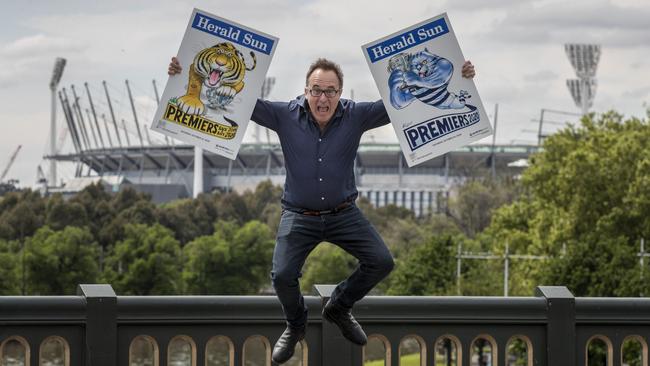 Mark Knight has revealed his 2020 Premiers poster illustration. Picture: Alex Coppel.