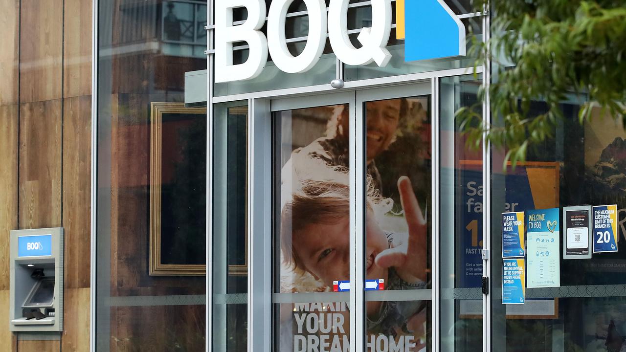 Bank of Queensland has seen an unexpected bump in interim earnings. Picture: Jono Searle/NCA NewsWire
