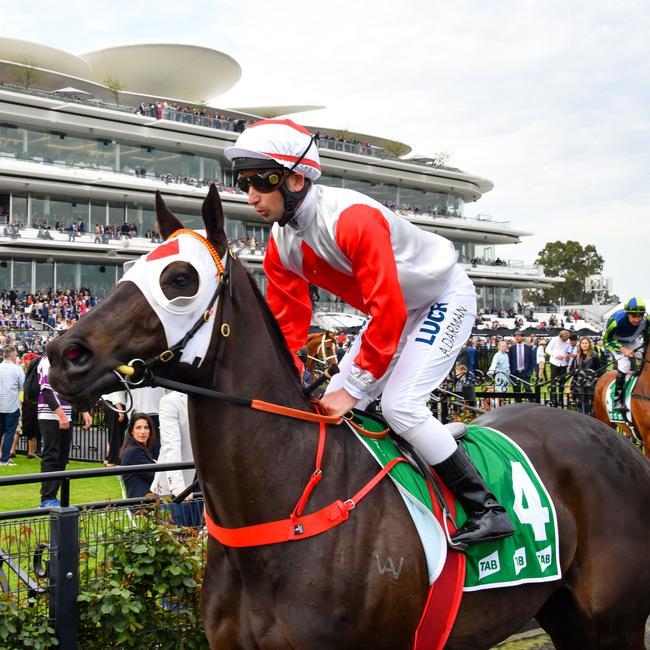 Jockey Anthony Darmanin rides Mystic Journey last year. Picture: AAP/VINCE CALIGIURI