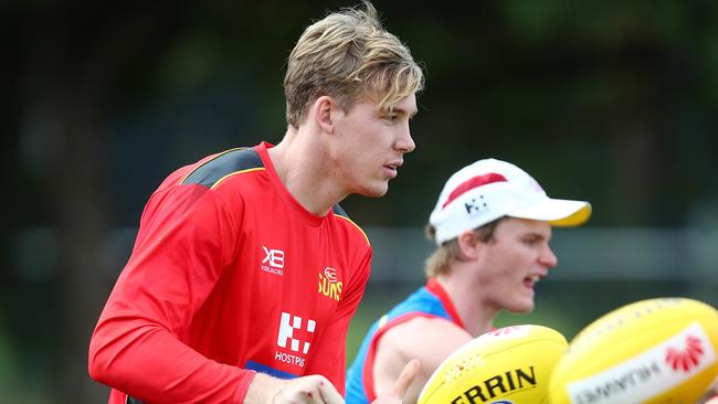 Tom Lynch might be back for the Suns’ first game at Metricon for 2018. Pic: Getty Images