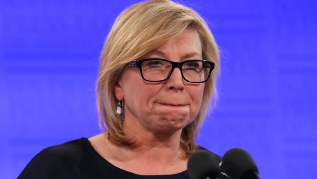 Rosie Batty, Australian of the Year 2015, and fierce campaigner against family violence, addresses the National Press Club in Canberra today. Trans. Ref. PD474962.