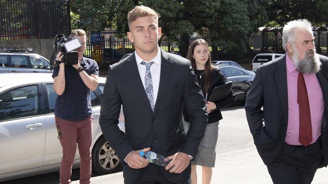 Callen Sinclair attends court in Wollongong. Picture: NCA NewsWire / Simon Bullard