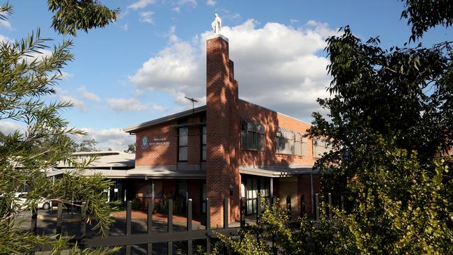 Mary Immaculate Catholic Primary School at Bossley Park has closed after a student tested positive to COVID-19. Picture: Jonathan Ng