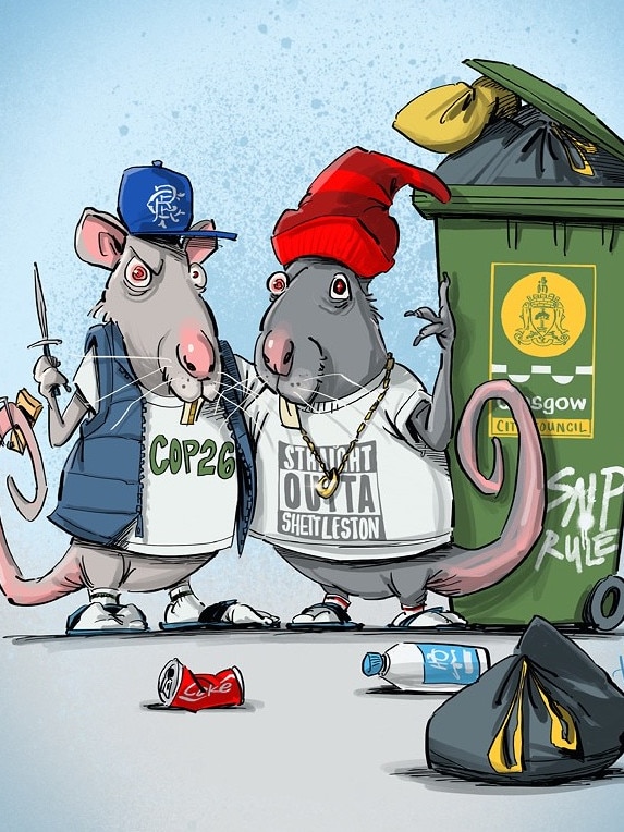 Glasgow, home city for the upcoming International Climate Conference is beset by problems like gangs, rats and a garbage crisis.