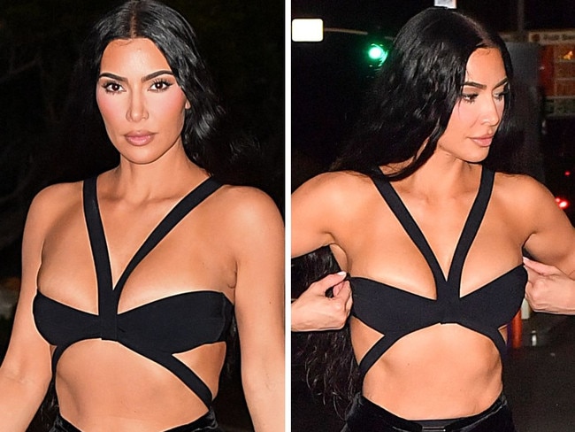 Kim K flashes undies in wild wedding outfit