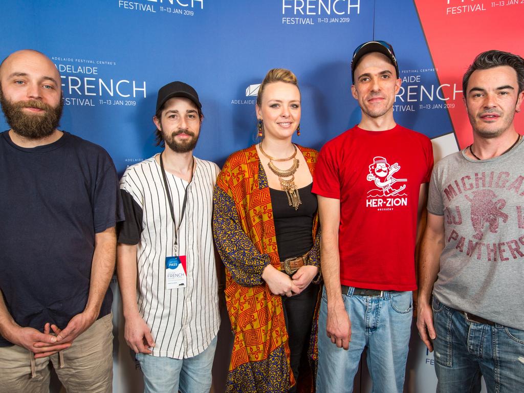 The Midnight Revolution celebrated the opening night of Adelaide Festival Centre’s Adelaide French Festival which featured speeches, food and drinks ahead of a performance of Monchichi. Picture: Kelly Carpenter