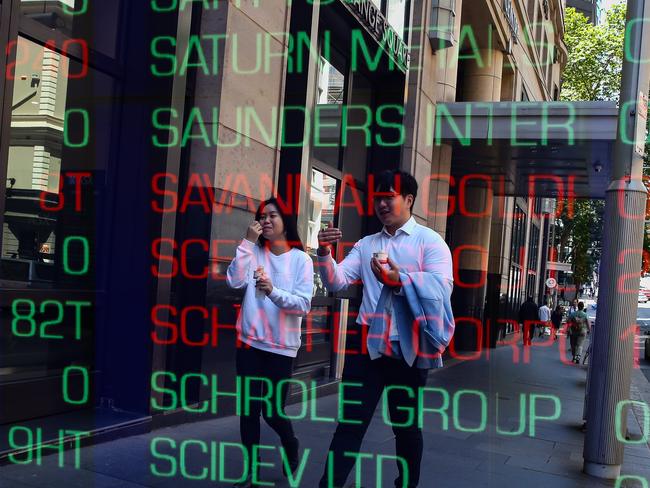 SYDNEY, AUSTRALIA: Newswire Photos- NOVEMBER 07 2023: A general view of the digital boards at the ASX in Sydney as the Reserve Bank meets today to discuss another rate rise. Photo by: NCA Newswire /Gaye Gerard