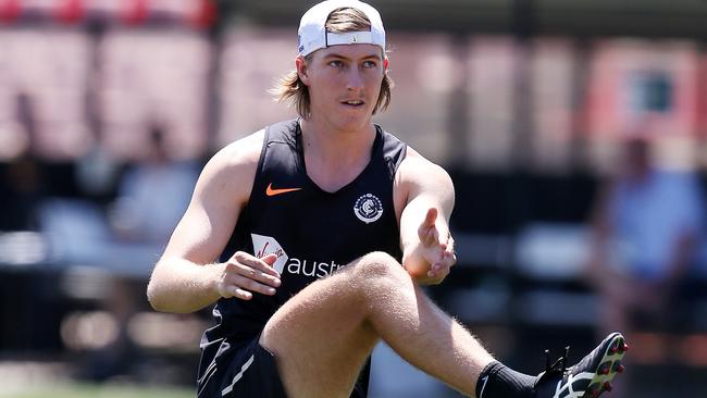 Will Setterfield in action at Carlton training. Picture: Michael Klein