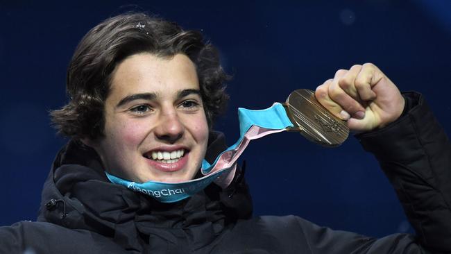 ‘Best run I’ve ever done in my life’: New Zealand's ski halfpipe bronze medallist Nico Porteous. Photo: AFP