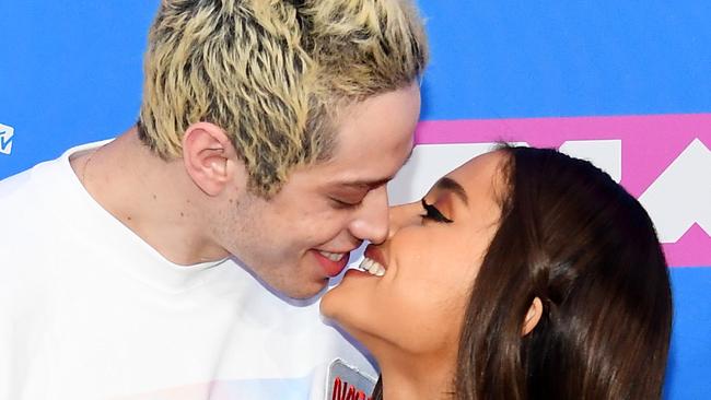 NEW YORK, NY - AUGUST 20:  Pete Davison and Ariana Grande attend the 2018 MTV Video Music Awards at Radio City Music Hall on August 20, 2018 in New York City.  (Photo by Nicholas Hunt/Getty Images for MTV)