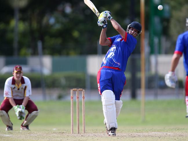 Cricket Far North T20 final between Barron River and Atherton. Barron opening batsman Michael Raso. Photo: Stewart McLean