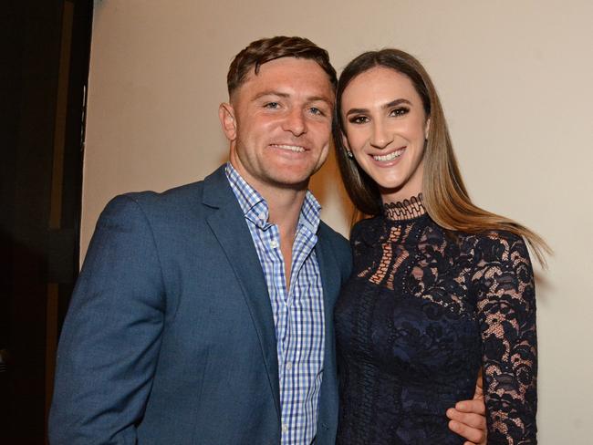 Mitchell Rein and Isabelle Henderson at Gold Coast Titans Awards night at QT Resort, Surfers Paradise. Picture: Regina King